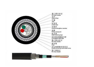 China GYTA53+33 Outdoor Fiber Optic Cable Double Steel Layer Underwater Armored Submarine Cable supplier